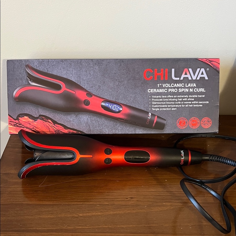 Lava Ceramic Pro Spin N Curl - Red